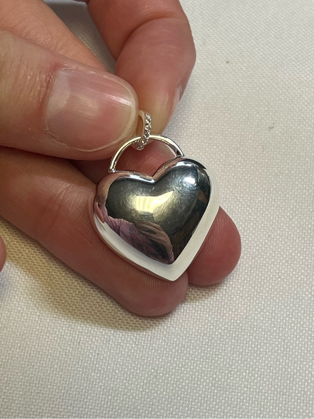 Hillberg & Berk PUFFY HEART pendant. 
925 sterling silver
New. Retail $155